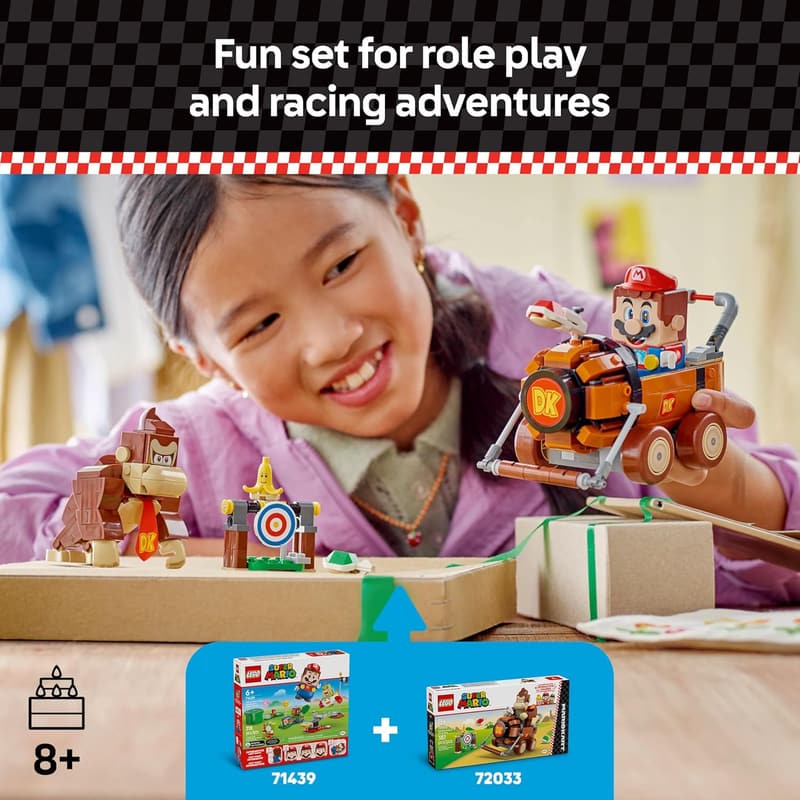 LEGO Super Mario Donkey Kong Kart Building Set for Ages 8+