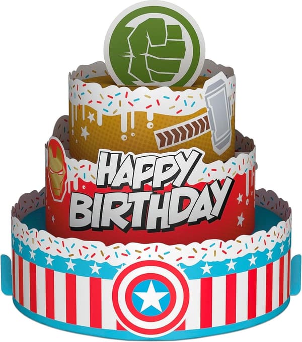 Superhero Birthday Cake Pop-Up Card