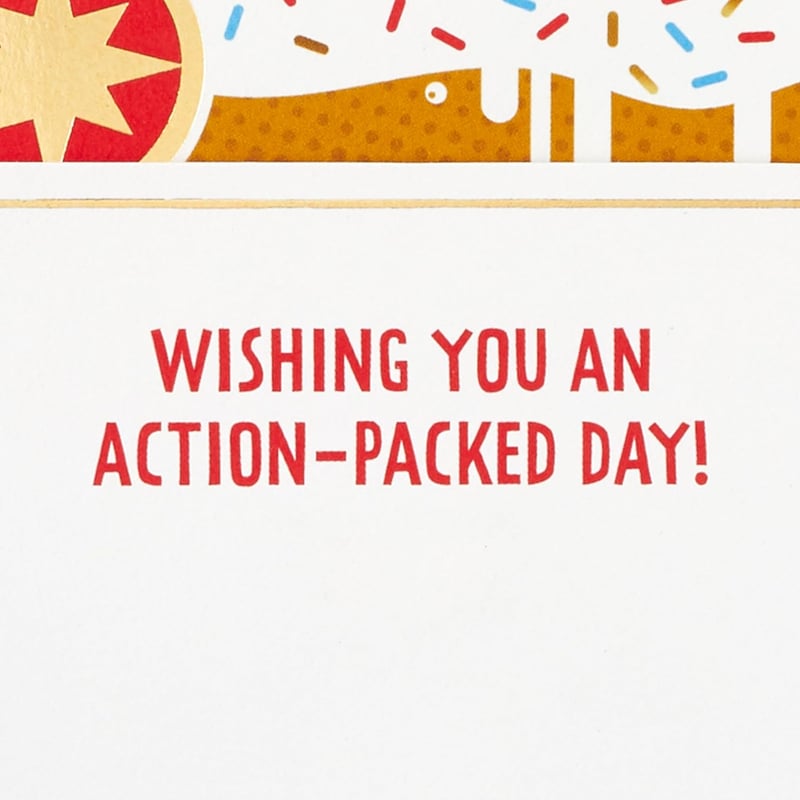 Superhero Birthday Cake Pop-Up Card