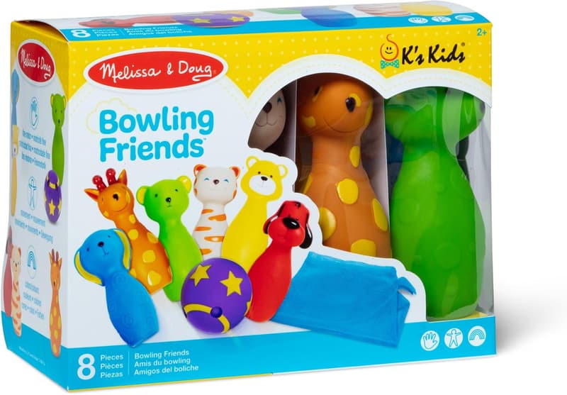 Bowling Friends Play Set with 6 Pins & Carrying Case