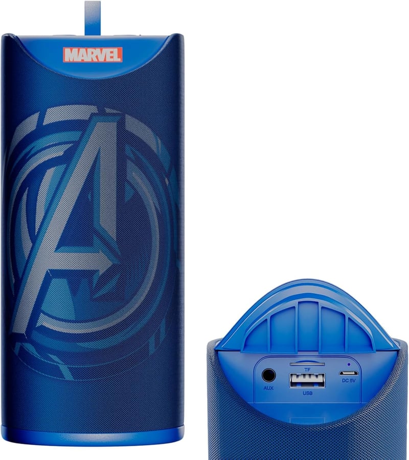 Marvel Avengers Water-Resistant Bluetooth Speaker - 3 Hours Playtime