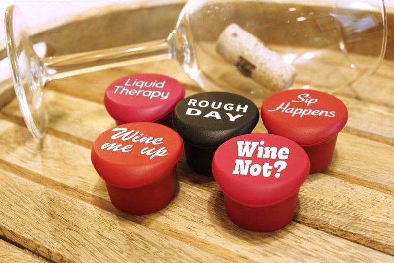 Mother's Day Silicone Wine Stopper Set – Airtight & Reusable