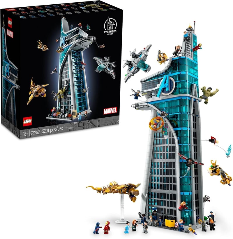 LEGO Marvel Avengers Tower Building Kit with 31 Figures