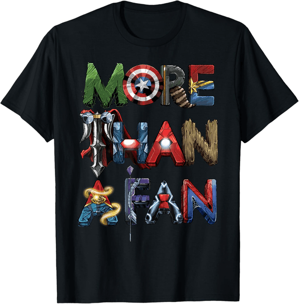 Marvel Avengers Fan Word Stack T-Shirt