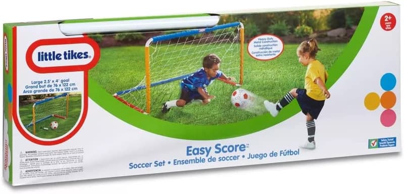 Outdoor Soccer Set for Kids - Ball, Goal, and Pump Included