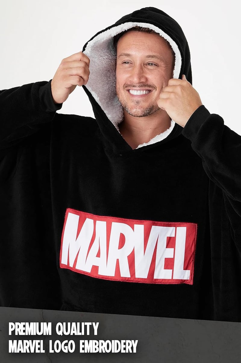 Avengers Fans Wearable Blanket Hoodie for Men and Women