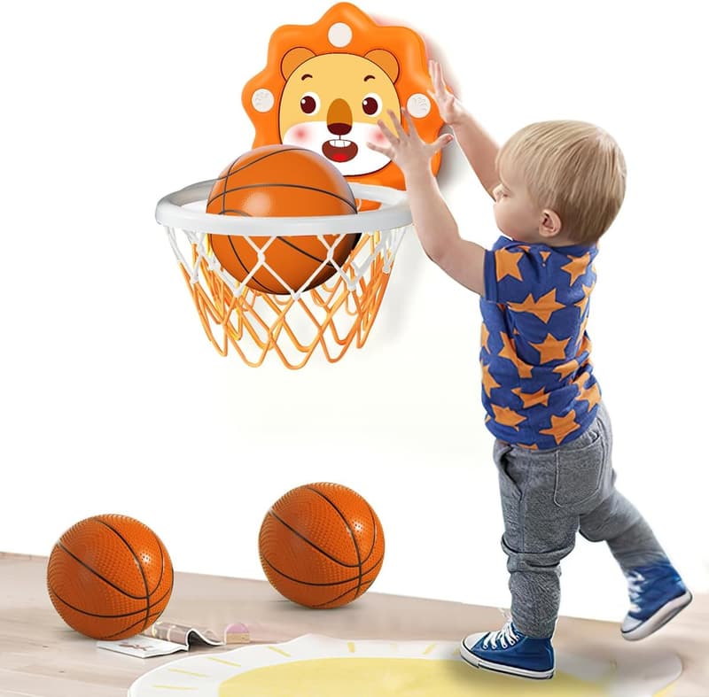 Indoor Mini Basketball Hoop for Toddlers – Adjustable Height Toy