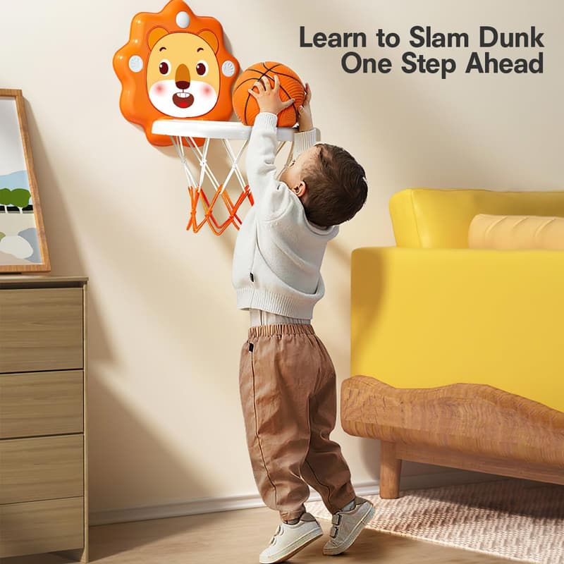 Indoor Mini Basketball Hoop for Toddlers – Adjustable Height Toy
