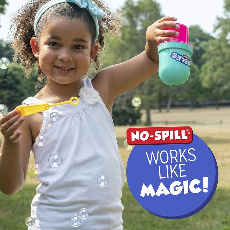 No-Spill Bubble Tumbler for Little Kids (Assorted Colors)