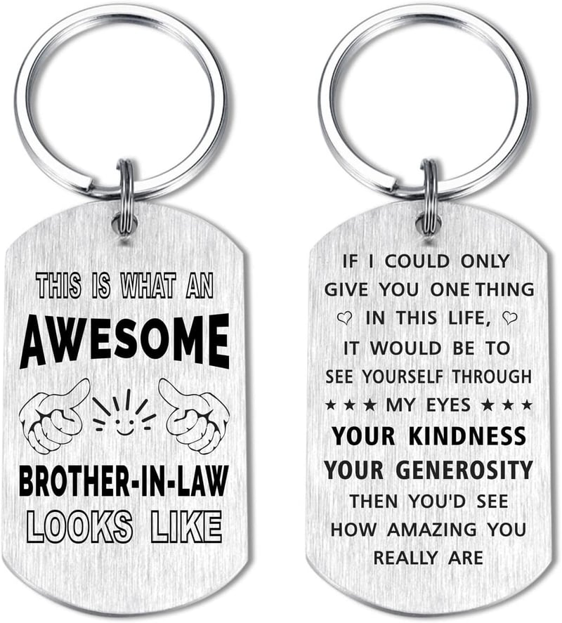 Brother-in-Law Wedding Anniversary Keychain Gift