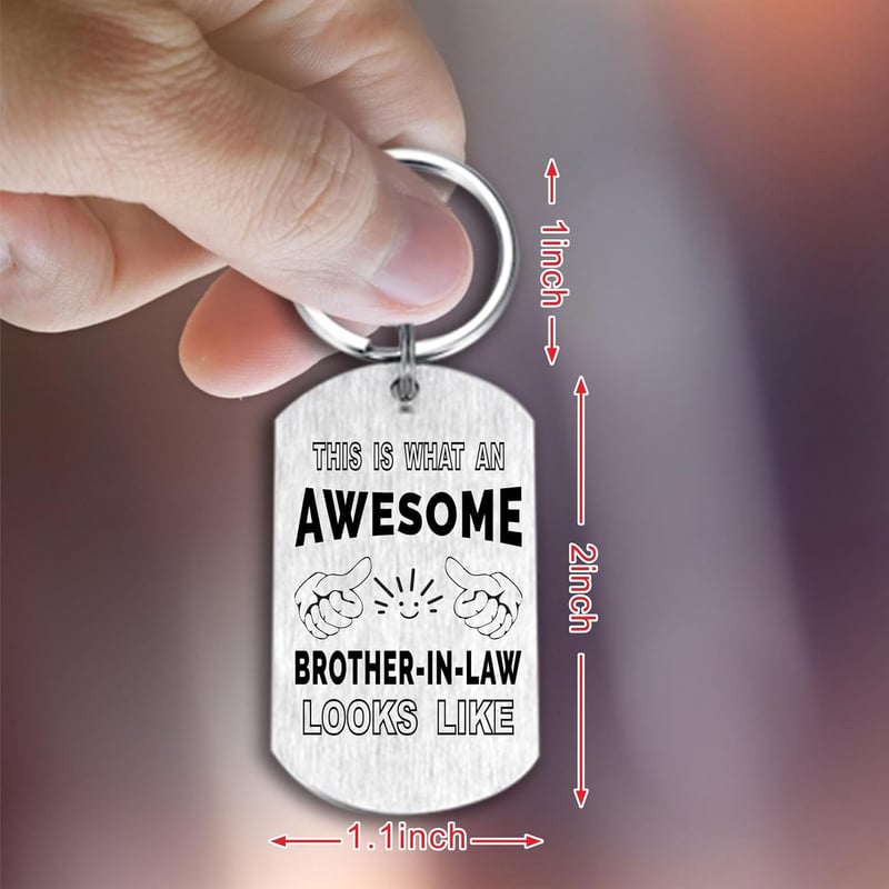 Brother-in-Law Wedding Anniversary Keychain Gift