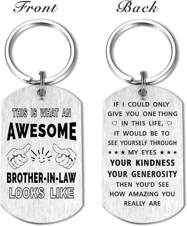 Brother-in-Law Wedding Anniversary Keychain Gift