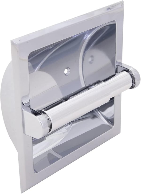 Polished Chrome Recessed Toilet Paper Holder