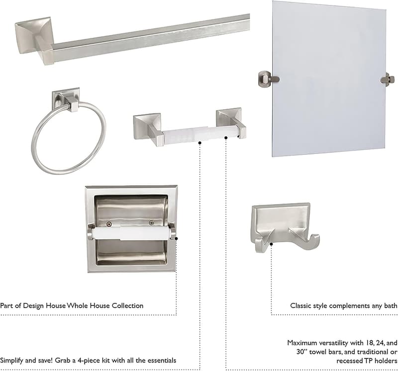 Polished Chrome Recessed Toilet Paper Holder