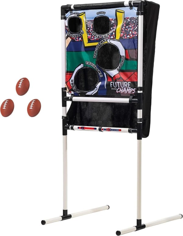 Kids Indoor Football Target Toss Game with Mini Footballs