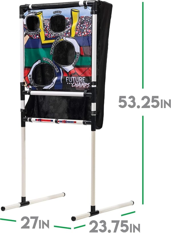 Kids Indoor Football Target Toss Game with Mini Footballs