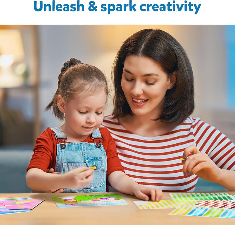 Unicorns & Princesses Sticker Art Activity for Kids