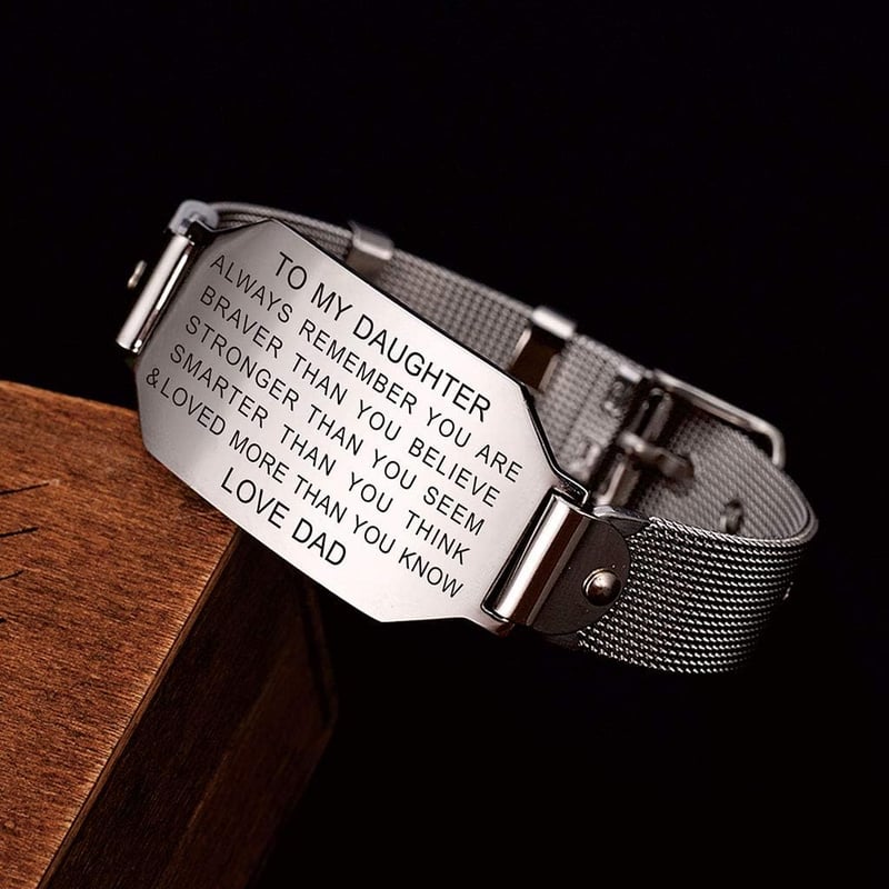 Inspirational Daughter Bracelet - Birthday & Graduation Gift