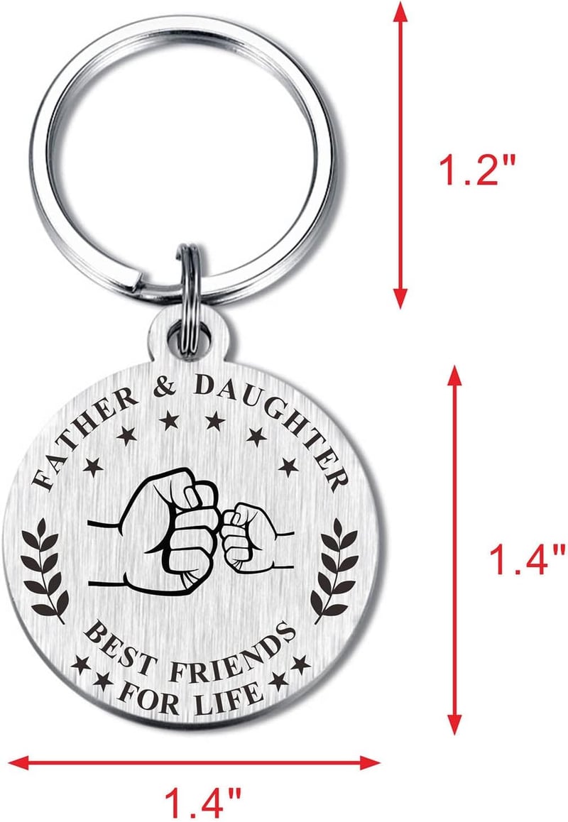 Father's Day Dad Keychain - 