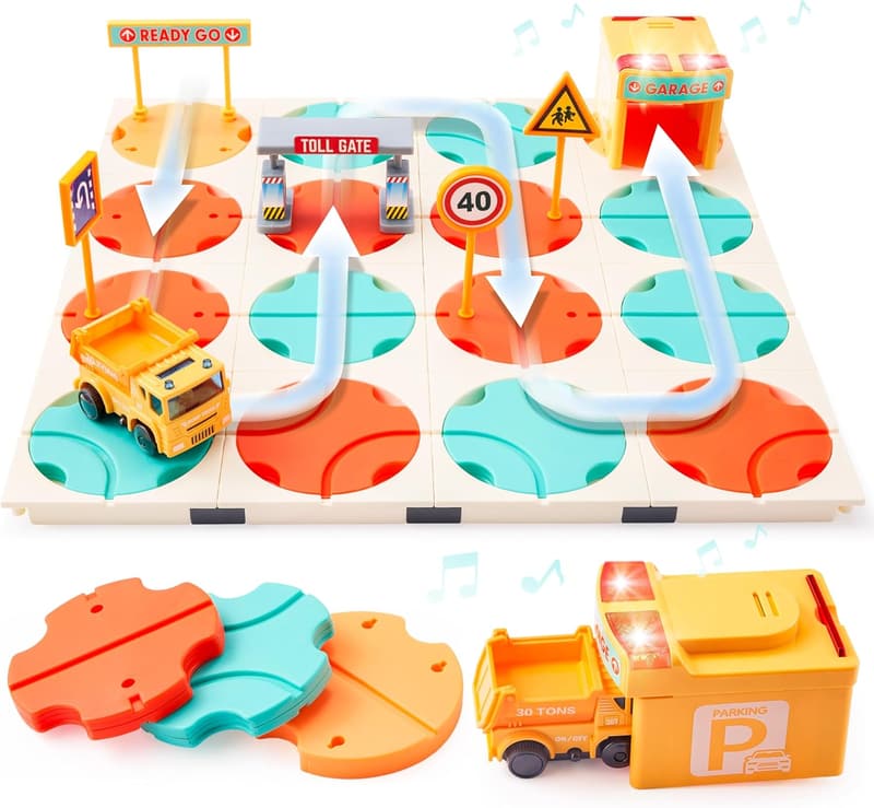 Montessori Construction Puzzle - STEM Logic Game for Ages 3-8