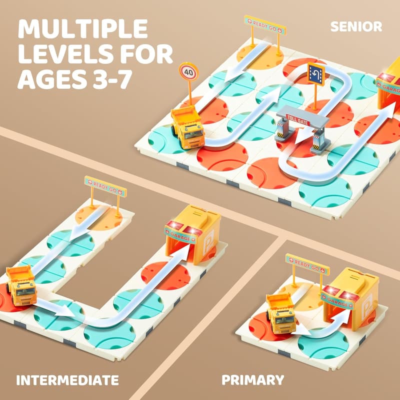 Montessori Construction Puzzle - STEM Logic Game for Ages 3-8