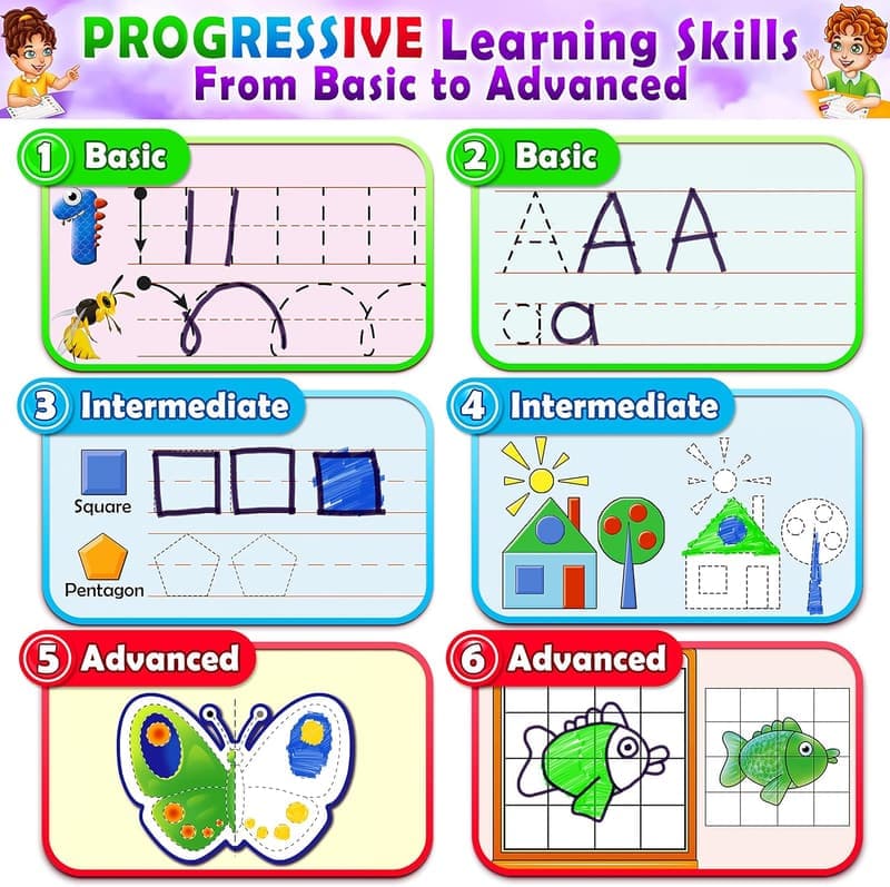 Preschool Handwriting Tracing Workbook for Ages 3-5