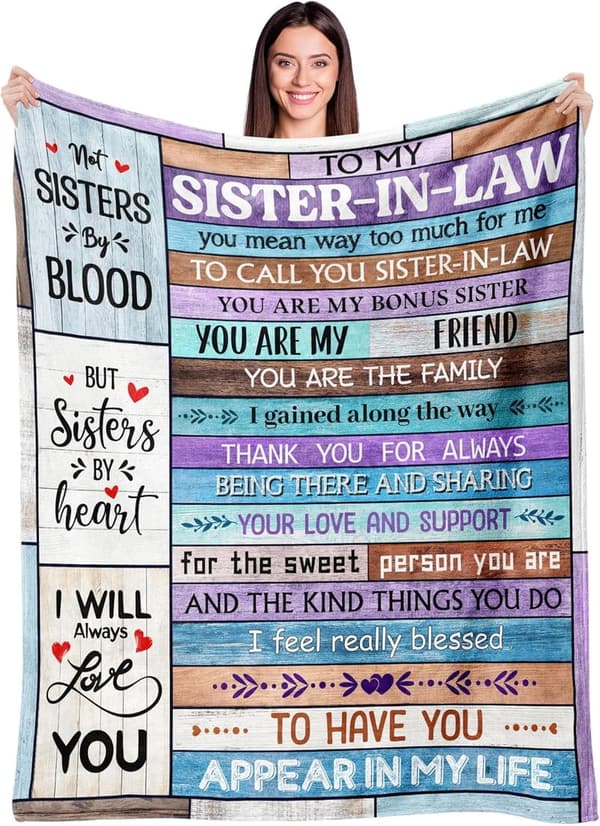 Future Sister-in-Law Throw Blanket Gift - 60