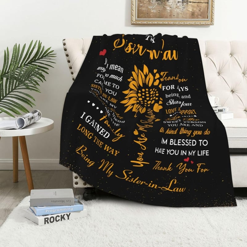 Mother’s Day Throw Blanket Gift for Future Sister-in-Law