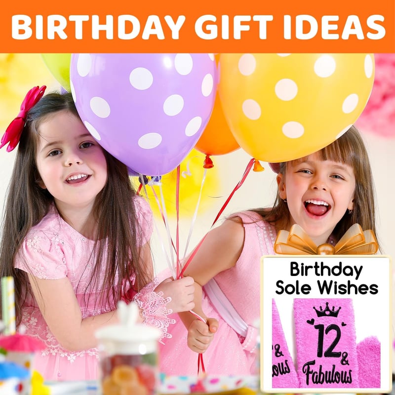 Birthday Gift - Pink Fuzzy Socks for Girls Ages 5-12