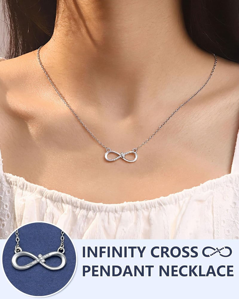 Infinity Cross Necklace for Women's Birthday Gifts