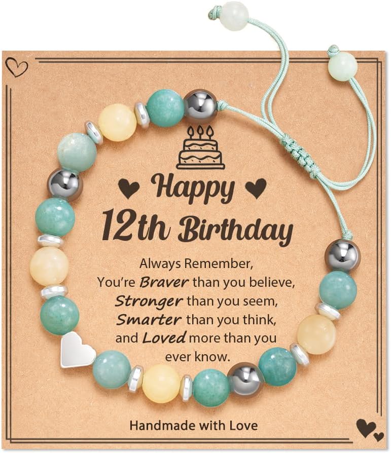 Meaningful Nature Stone Bracelet for Girls' Birthday Gift