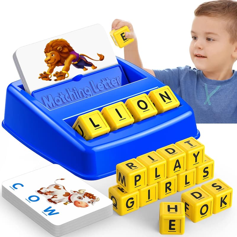 Educational Matching Letter Game for Kids Ages 3-8