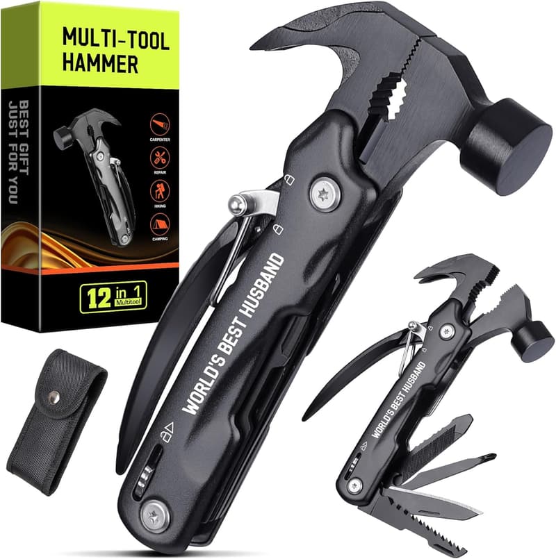 Husband's Birthday Multitool Hammer Gift from Wife