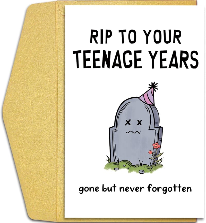 20th Birthday Card for Him/Her - Funny Design