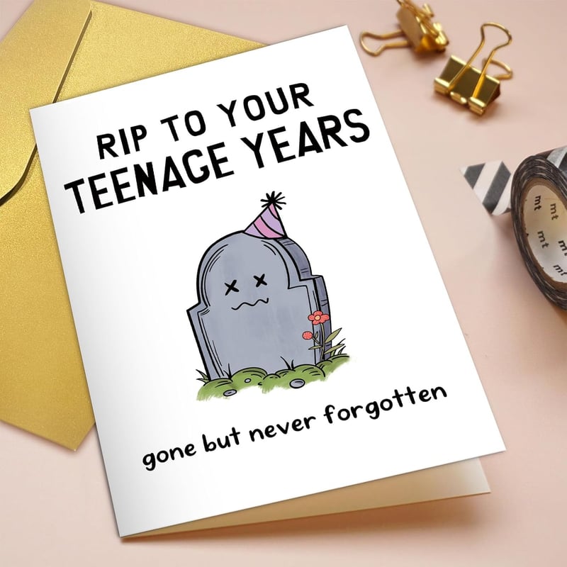 20th Birthday Card for Him/Her - Funny Design