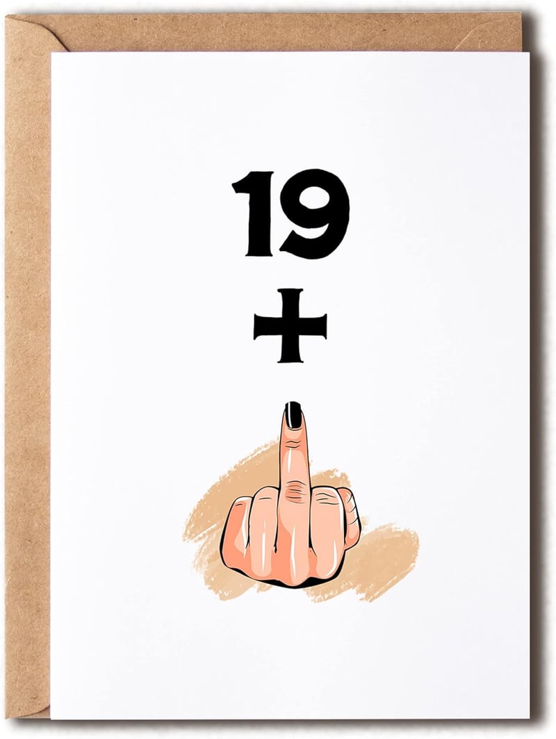 20th Birthday Card for Men & Women - Funny & Sweet Gift