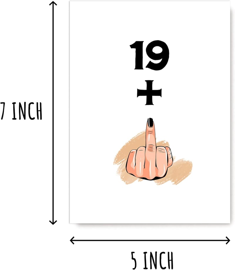 20th Birthday Card for Men & Women - Funny & Sweet Gift