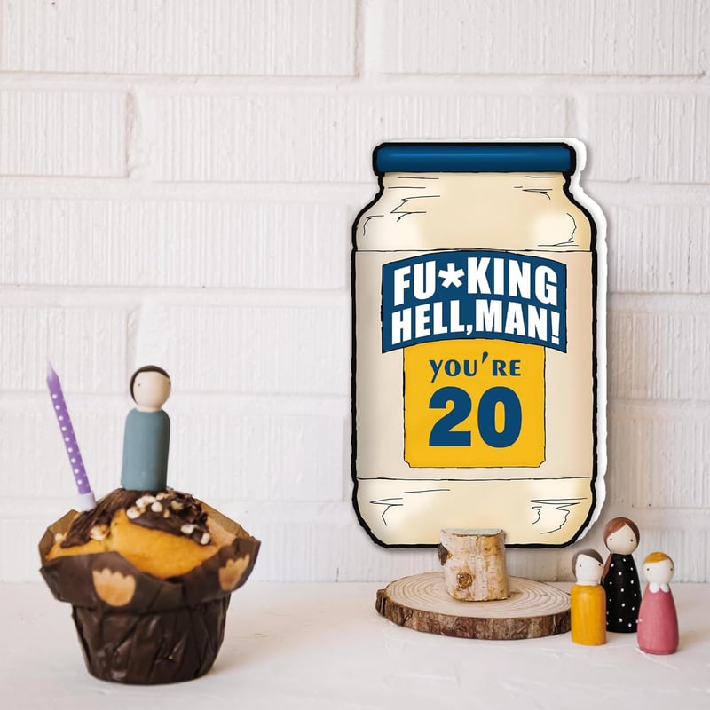 20th Birthday Card for Him or Her - Fun Gift Idea