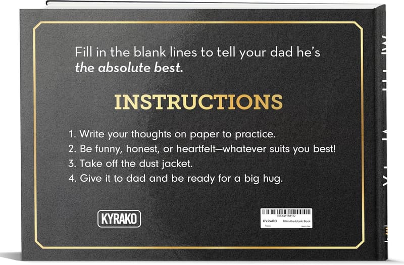 Father's Day Fill-in-the-Blank Book for Dad