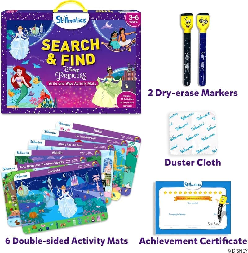 Disney Princess Search and Find Educational Game for Toddlers