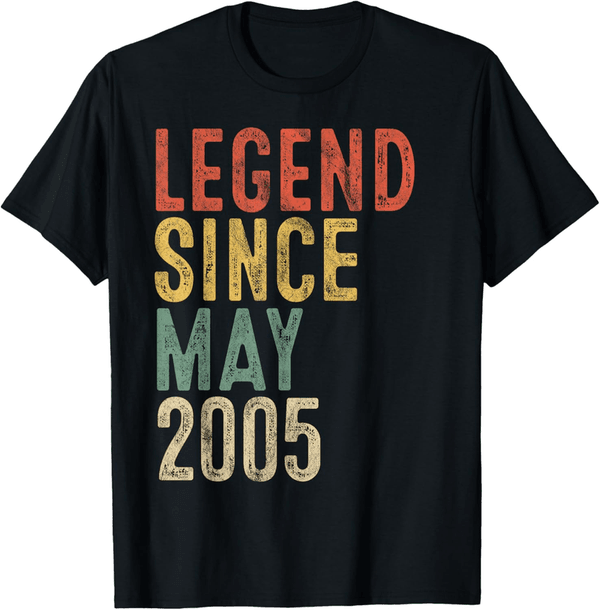 20th Birthday T-Shirt Gift for Men and Women