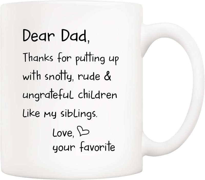 Father's Day Gift Mug for Dad - Funny Coffee Cup, 11 オズ