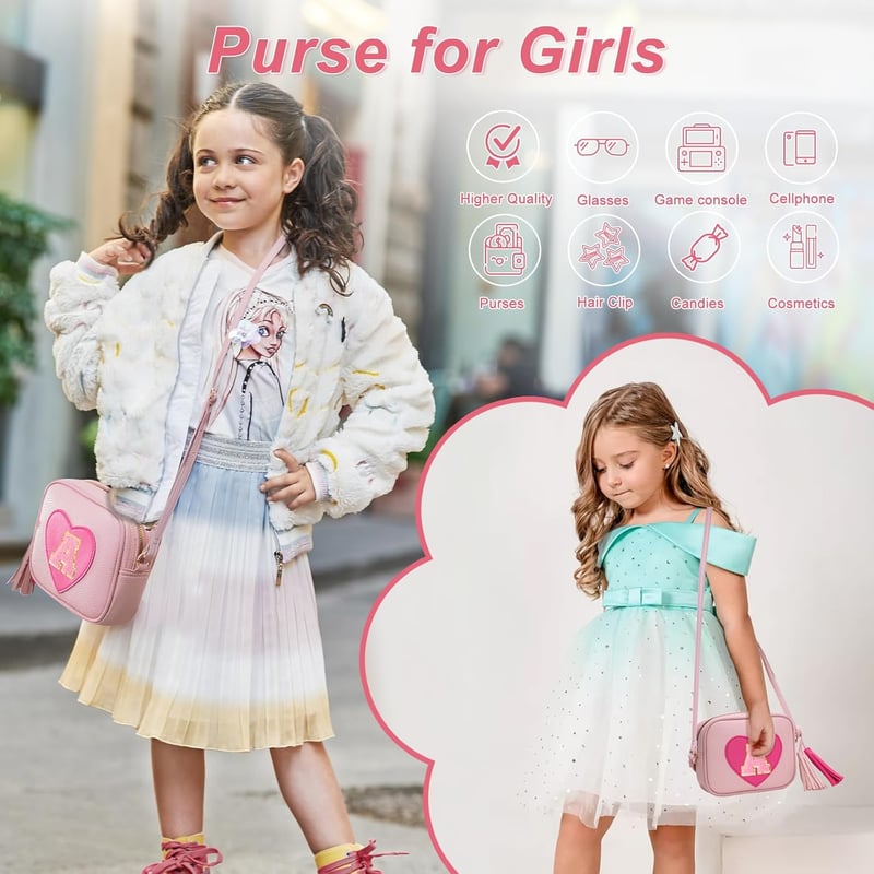 Toddler Girls' Crossbody Purse - 誕生日プレゼント (Ages 3-8)