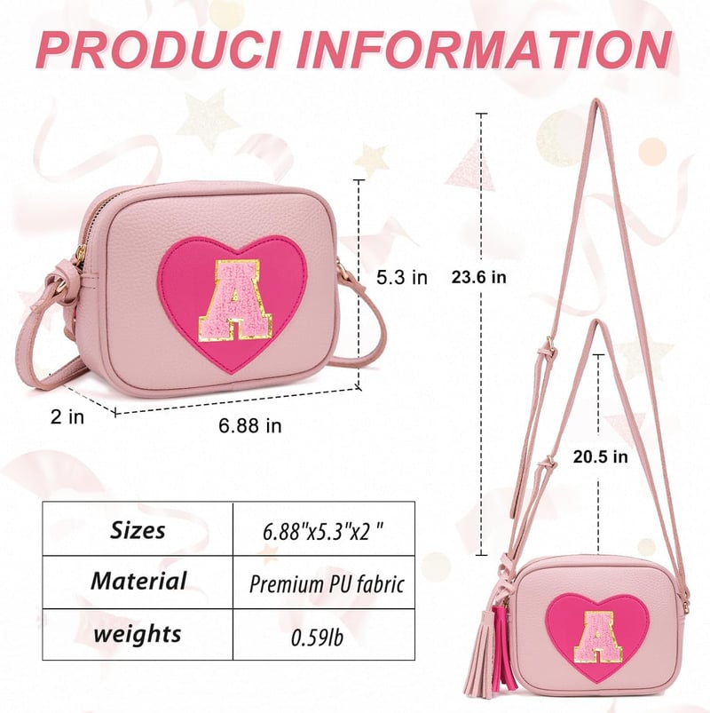 Toddler Girls' Crossbody Purse - 誕生日プレゼント (Ages 3-8)