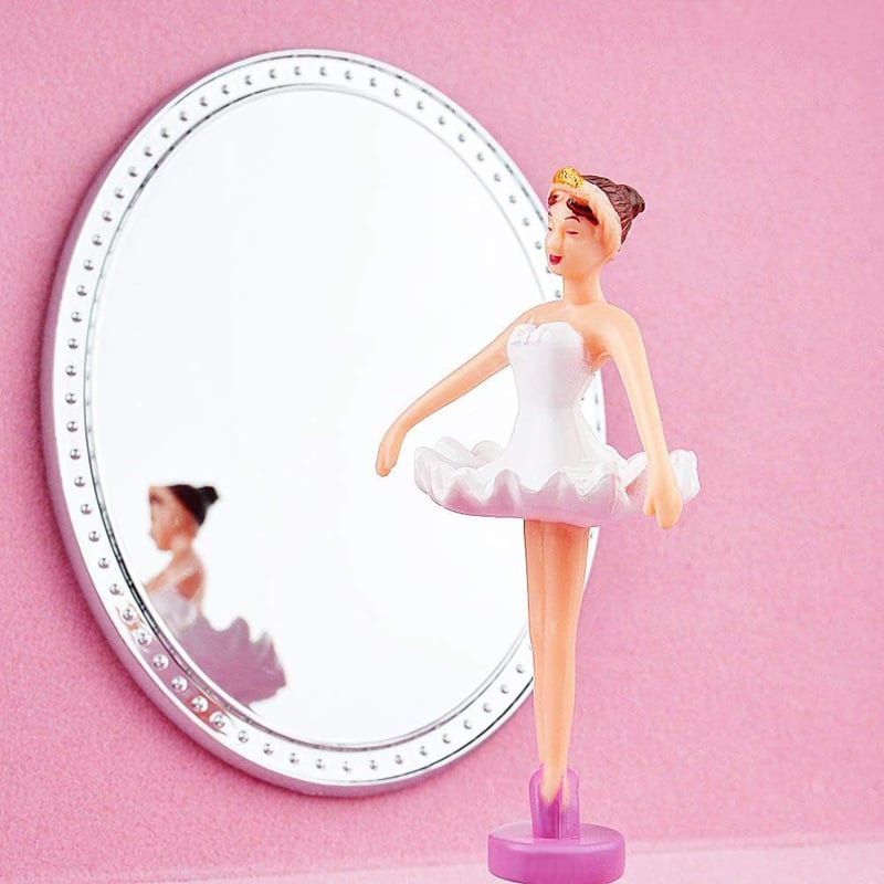 Ballerina Theme Musical Jewelry Box for Girls with Drawer