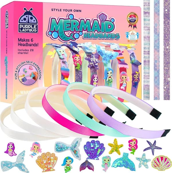 Mermaid Headband Kit for Girls - DIY Summer Party Craft