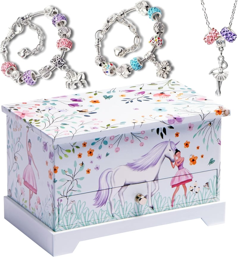 Unicorn Music Jewelry Box for Girls