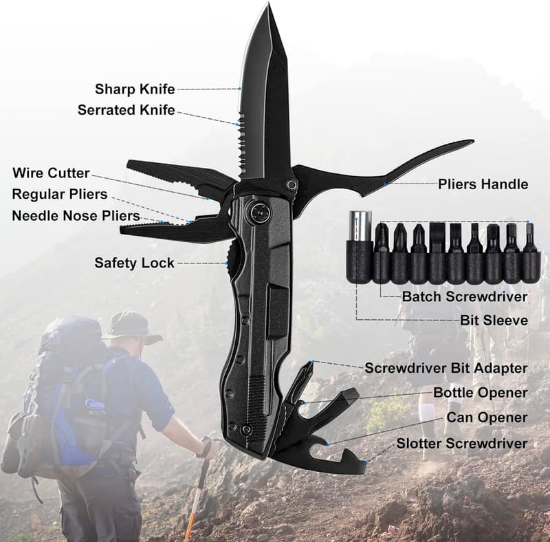 Funny Birthday Tumbler & Multitool Gift Set for Men