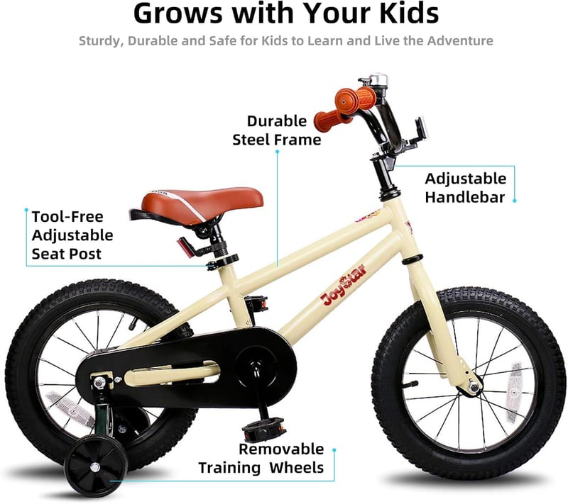 Kids BMX Bicycle with Training Wheels, 12-20 Inch, Ages 2-12