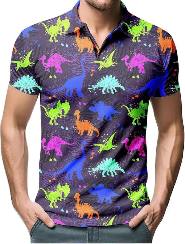 Men's Beach Shirt - Casual Printed Top for Dad